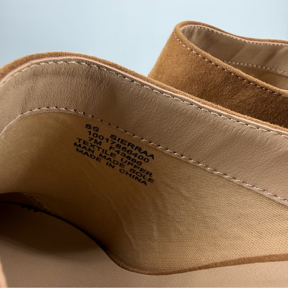 Sun + Stone Brown Suede Platform Mules - Picture 6 of 11